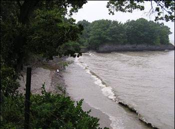 View of the lakeside shore